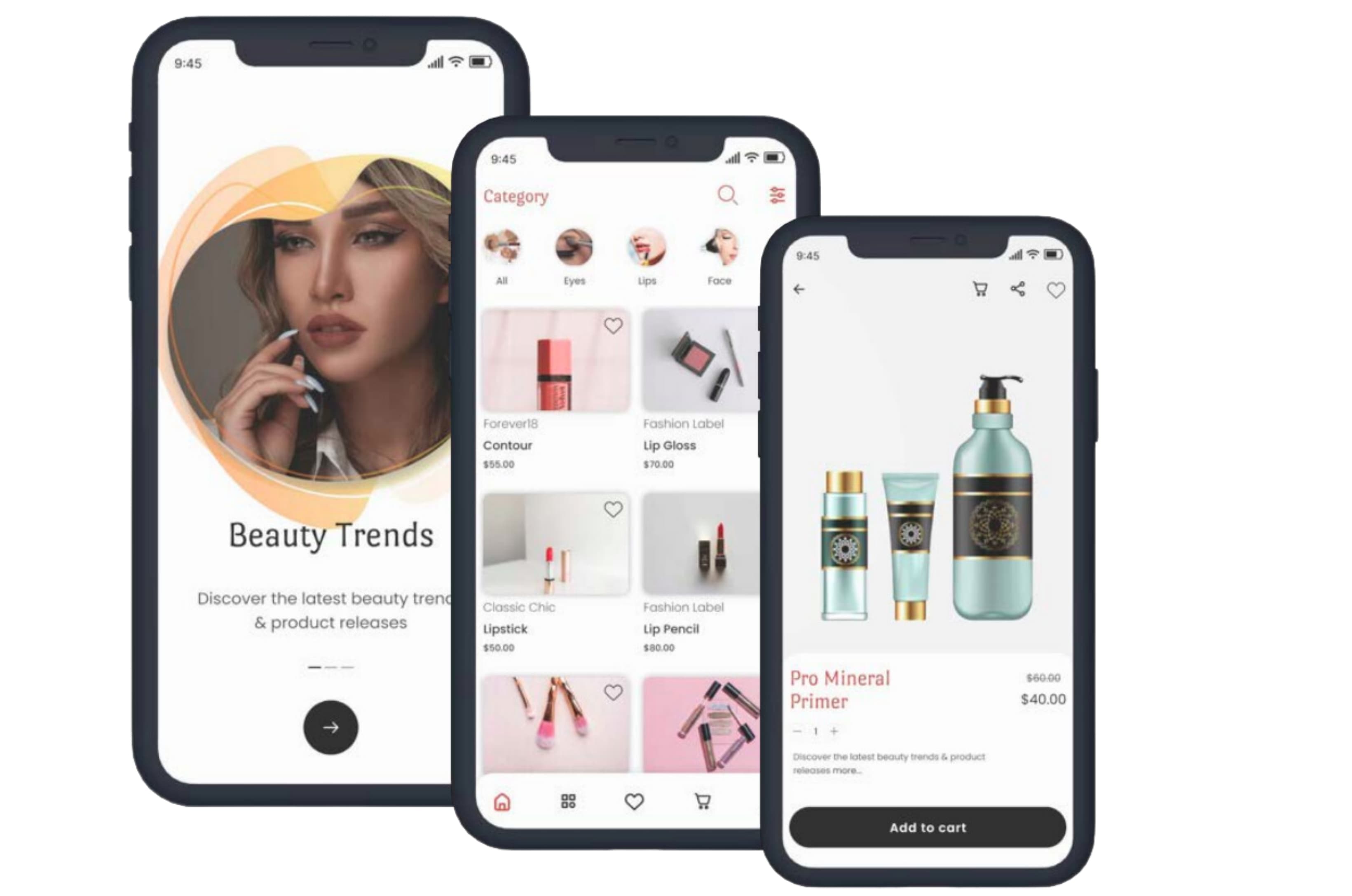 Beauty and fashion commerce mobile app by Elite Web Technologies